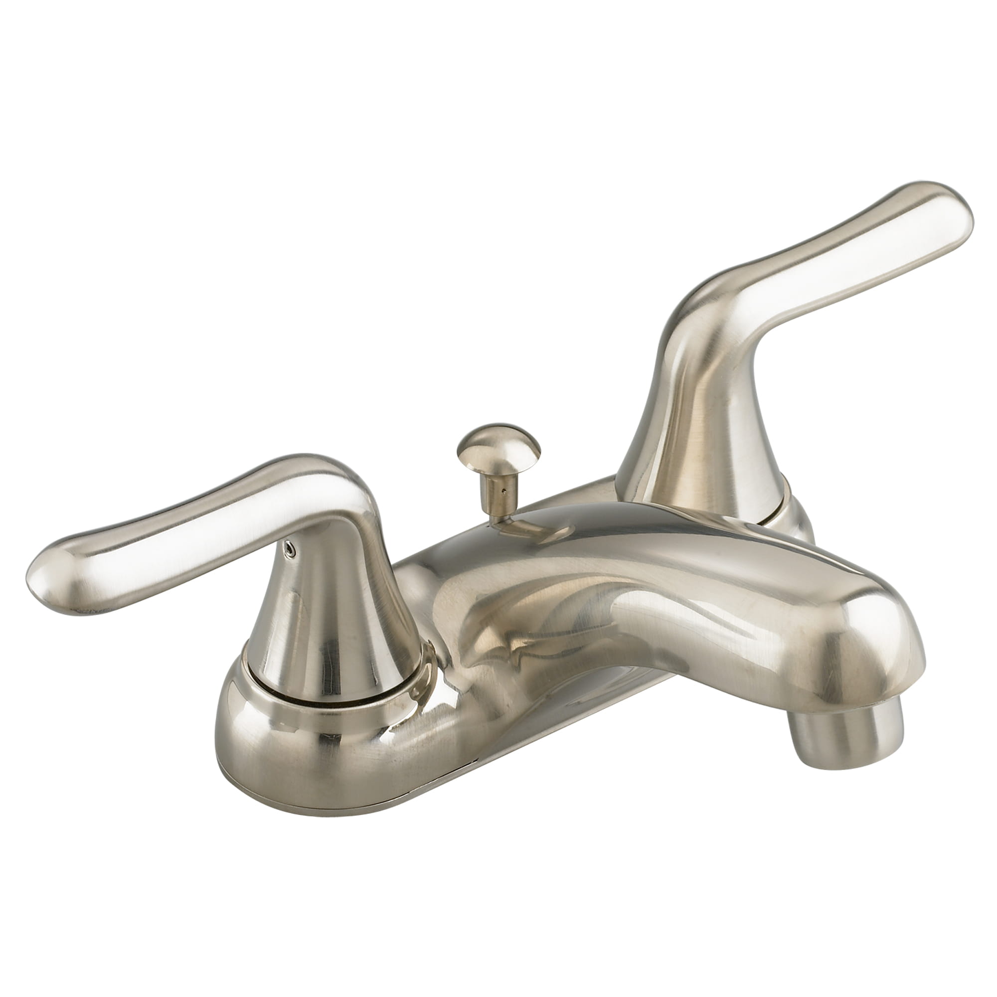 Colony Soft 4 Inch Centerset 2 Handle Bathroom Faucet 12 gpm 45 L min With Lever Handles   BRUSHED NICKEL